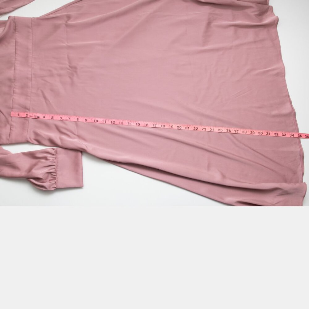 Alexia Admor Brooklyn Dress Mock Neck Midi Fit & Flare Blush Pink Size 12 New - Picture 9 of 10